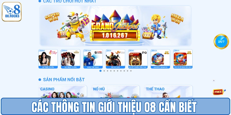 Giới Thiệu O8 - Nhà Cái Cá Cược Trực Tuyến Số 1 2026
