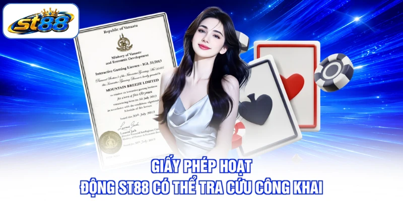 Giấy Phép Hoạt Động ST88 Cùng Cơ Sở Pháp Lý Đi Kèm